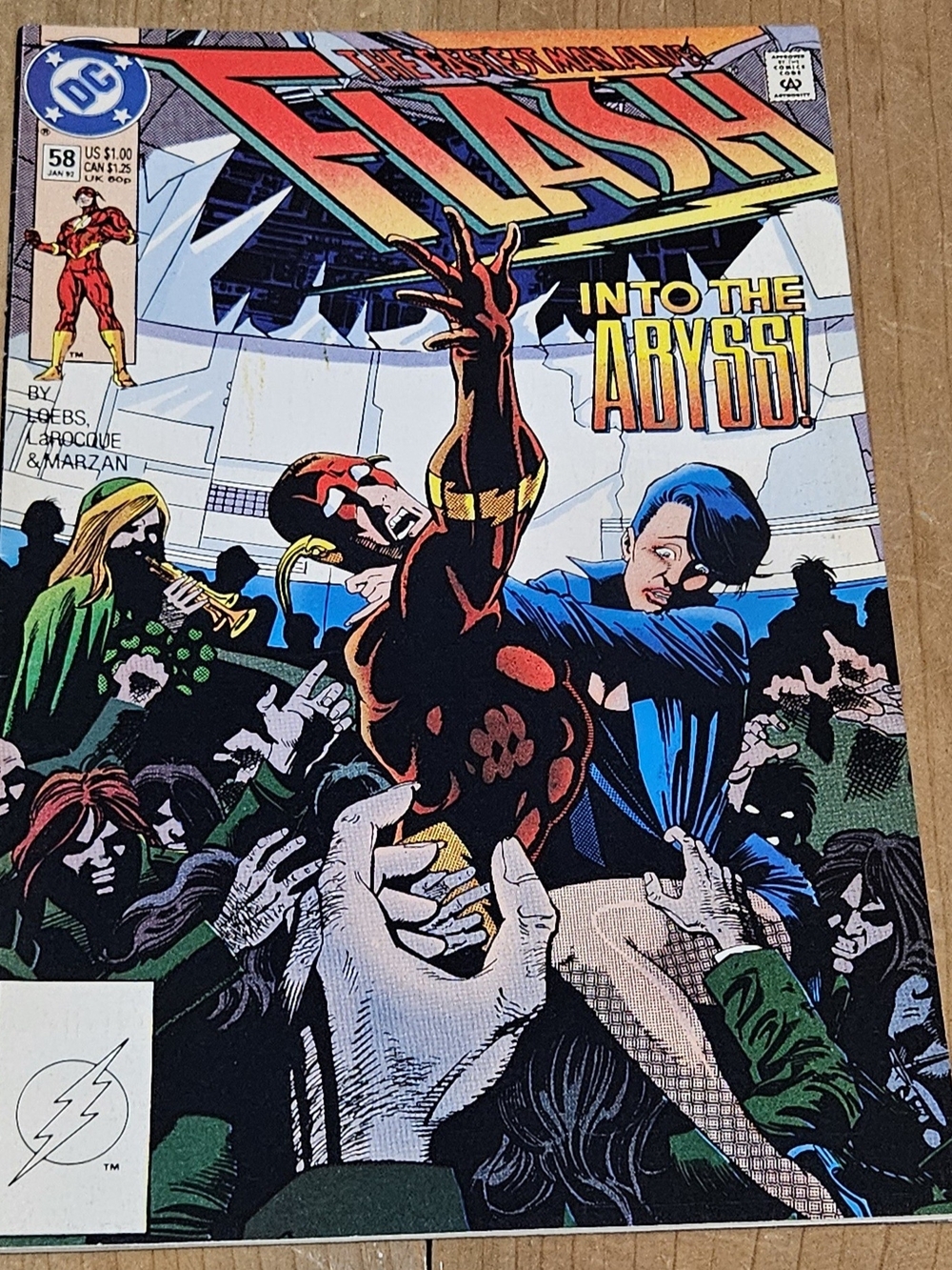 The Flash #58 January 1992 DC Comics "Into the Abyss!"
